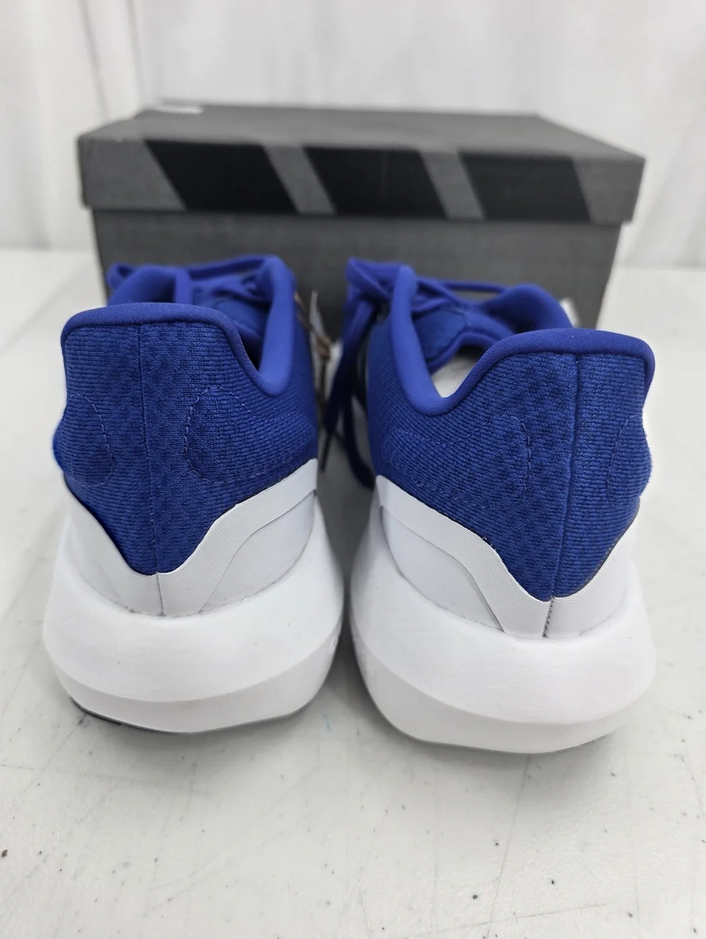 New Adidas Runfalcon 3.0 Cloudfoam Blue Black Running Shoes Mens Size 10 HP7549.